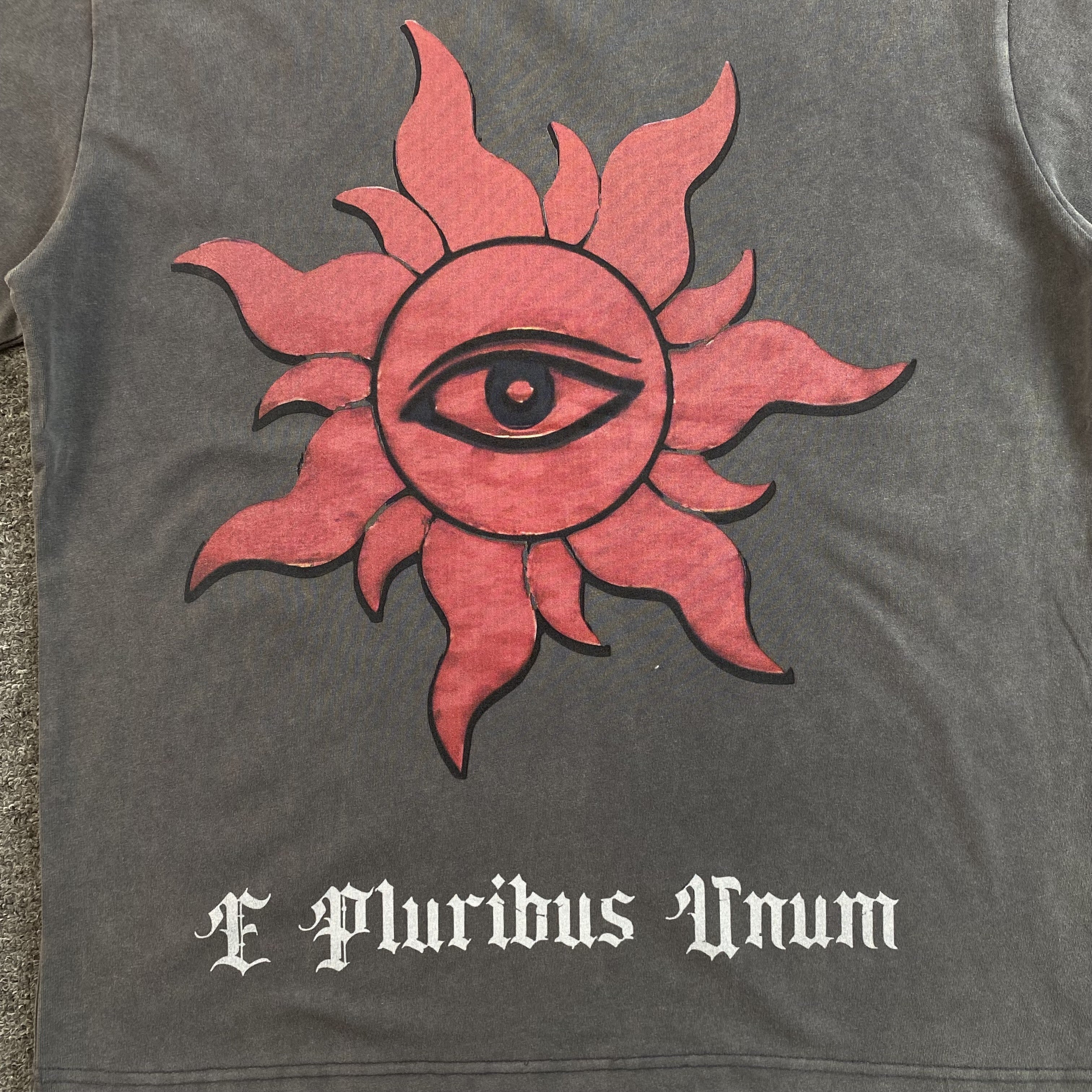GODSPEED E PLURIBUS UNUM T-SHIRT WASHED GREY - netstar®