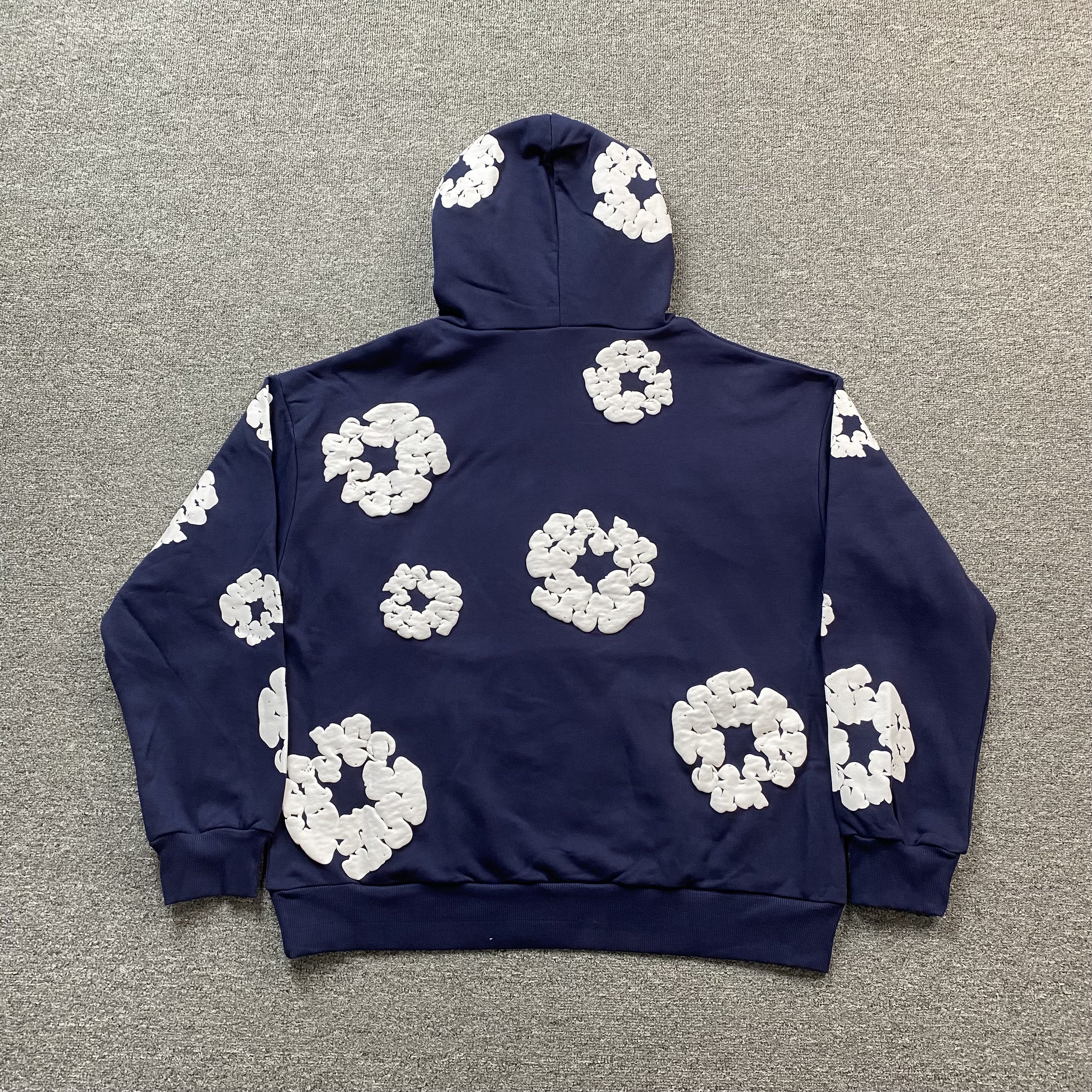 DENIM TEARS COTTON WREATH HOODIE NAVY - netstar®