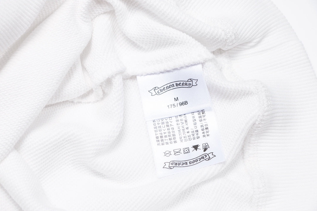 CHROME HEARTS BLACK CROSS SWEATSHIRT WHITE - netstar®
