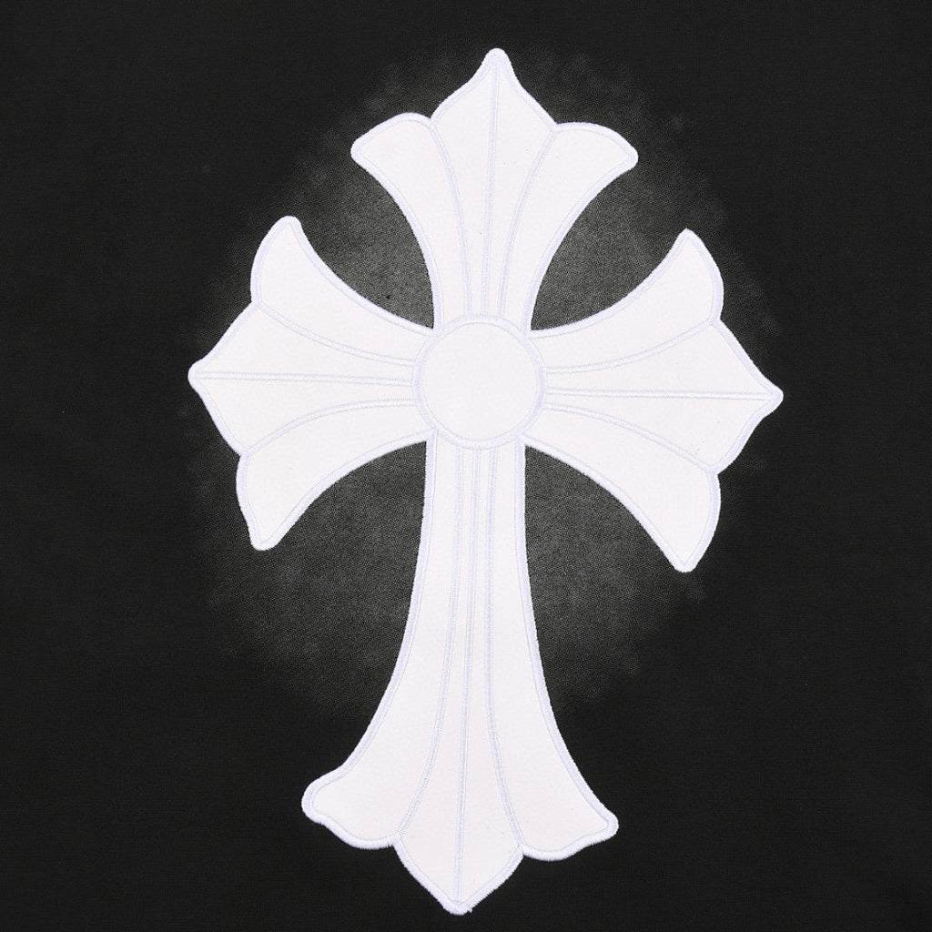 CHROME HEARTS WHITE CROSS T-SHIRT BLACK - netstar®