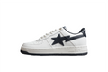 BAPE STA Low-Top White and Black Sneakers