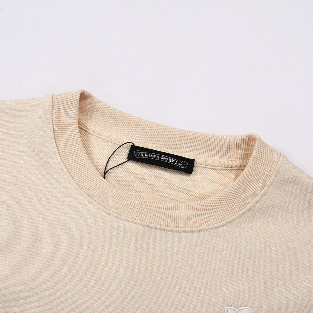CHROME HEARTS WHITE CROSS PATCH SWEATSHIRT BEIGE - netstar®