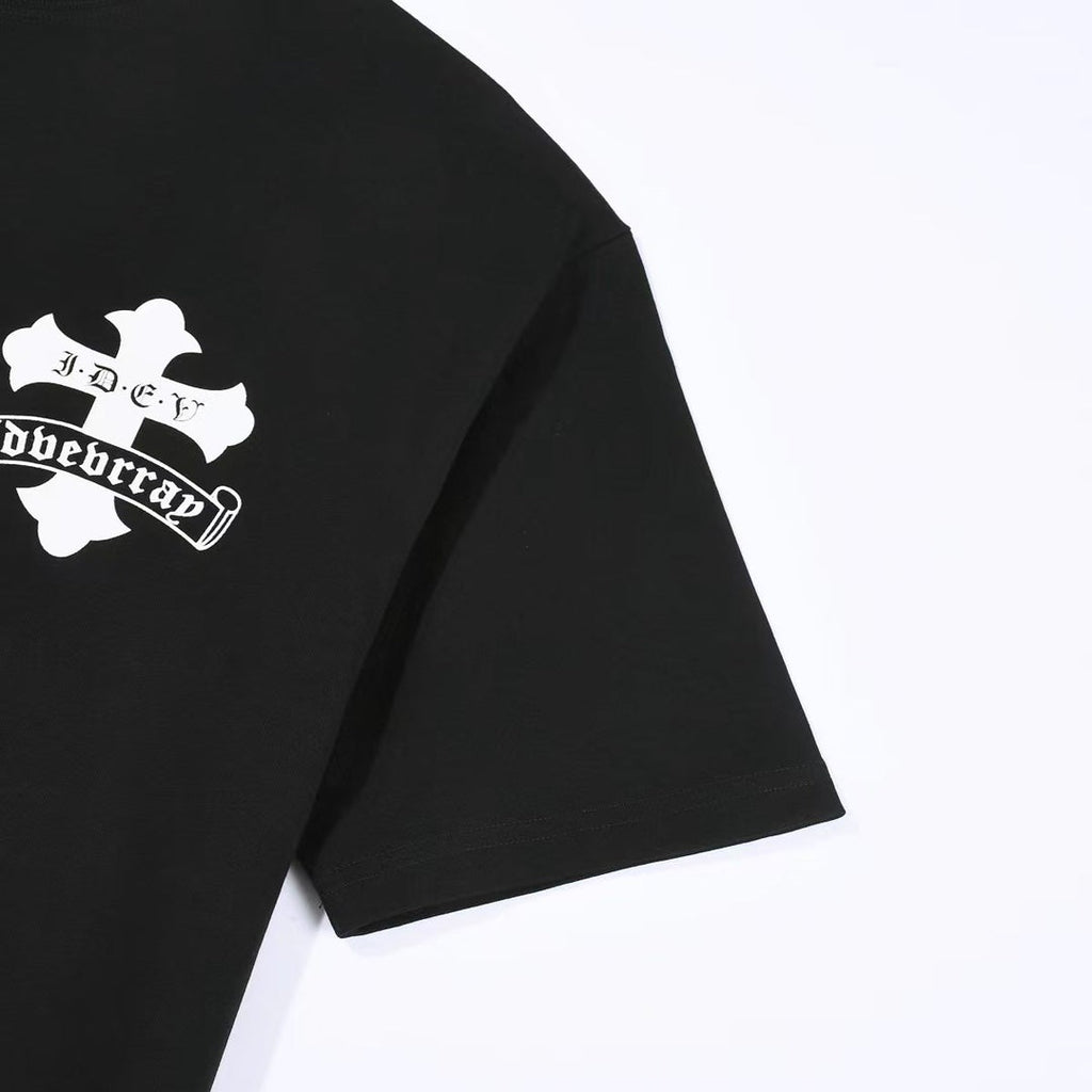 CHROME HEARTS WHITE DOUBLE CROSS T-SHIRT BLACK - netstar®