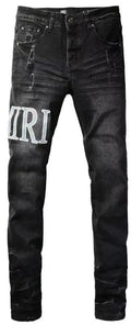 AMIRI CORE APPLIQUE BLACK LEATHER JEANS - netstar®