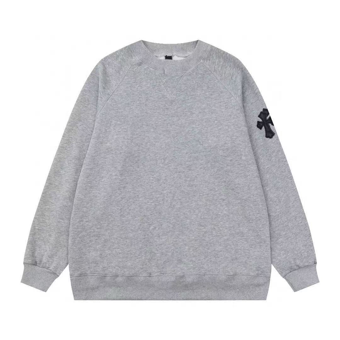 CHROME HEARTS CROSS PATCH SWEATSHIRT GREY - netstar®