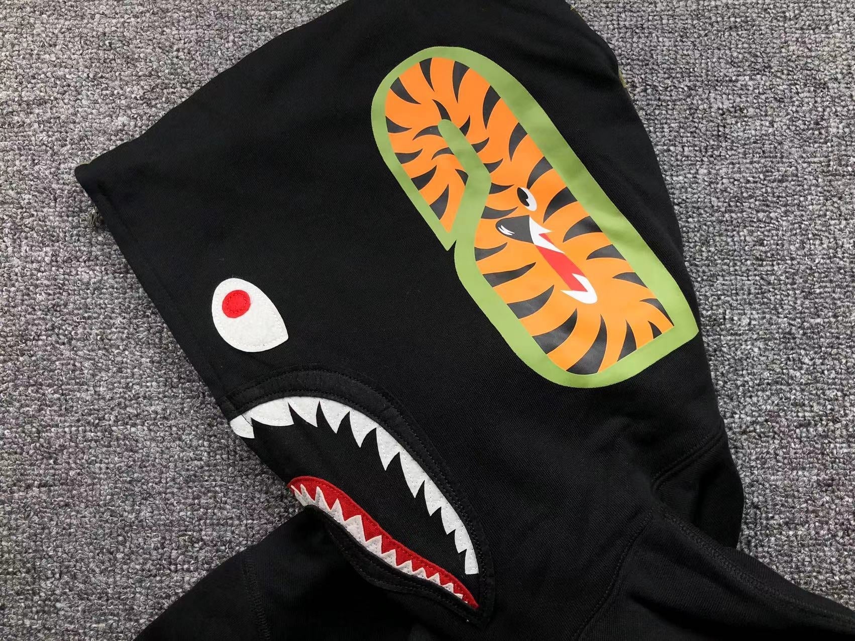 BAPE SHARK FULL ZIP HOODIE BLACK - netstar®
