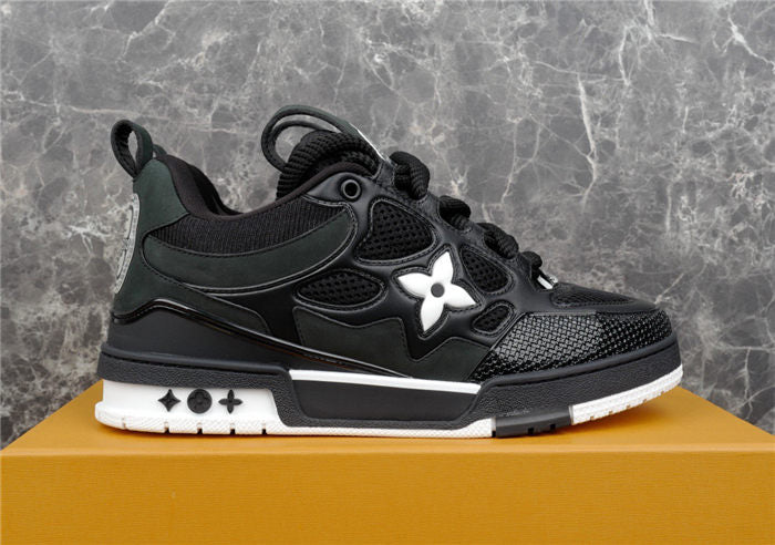LOUIS VUITTON LV SKATE SNEAKER BLACK WHITE - netstar