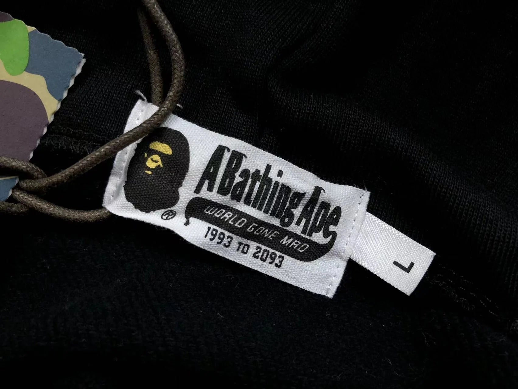 BAPE GREEN CAMO FULL ZIP HOODIE BLACK - netstar®