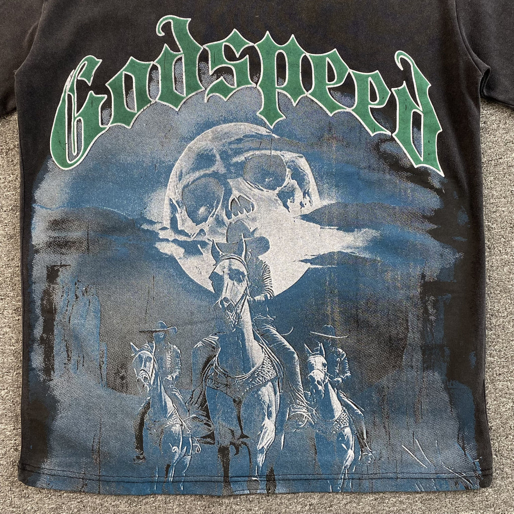 GODSPEED AMIGOS T-SHIRT WASHED BLACK - netstar®