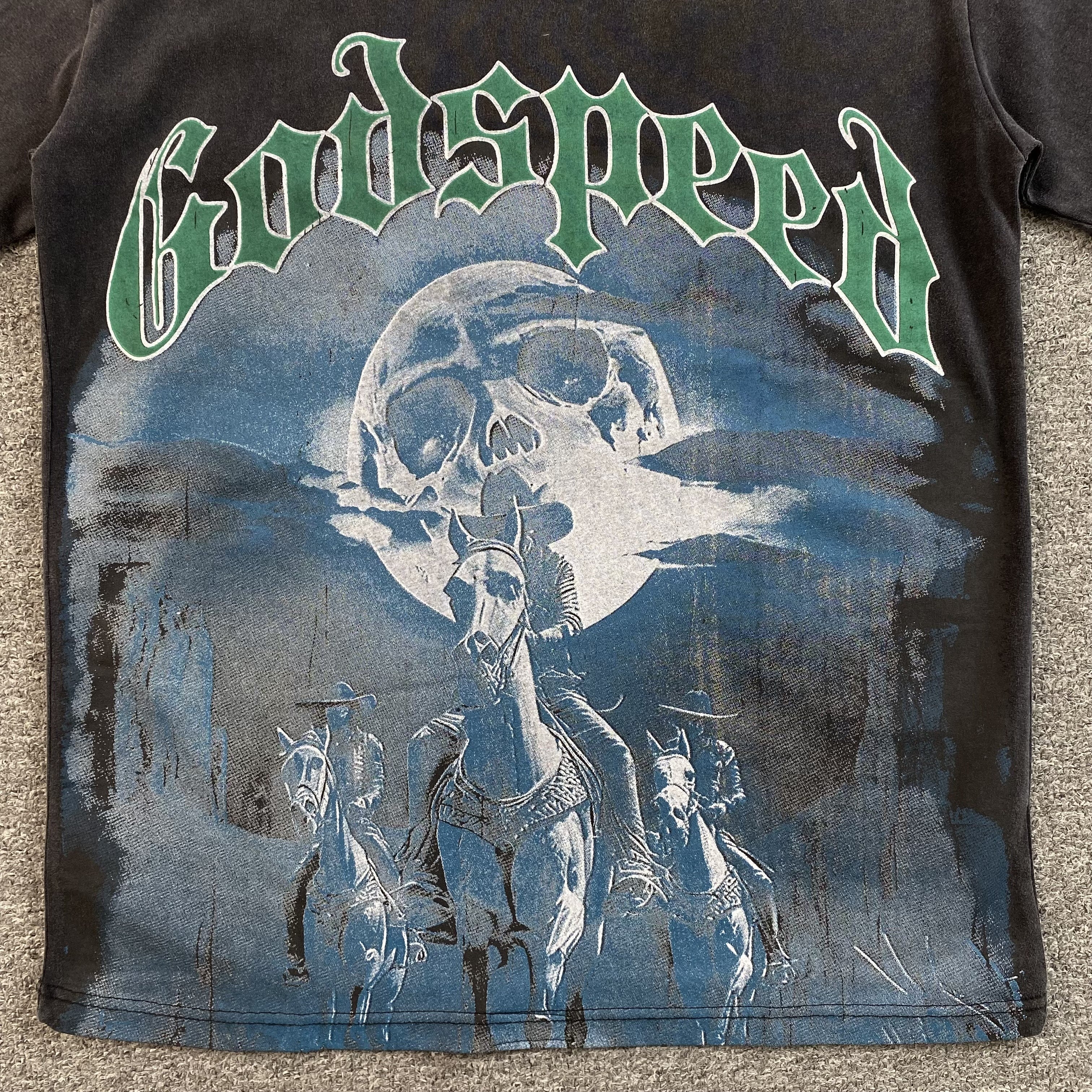 GODSPEED AMIGOS T-SHIRT WASHED BLACK - netstar®