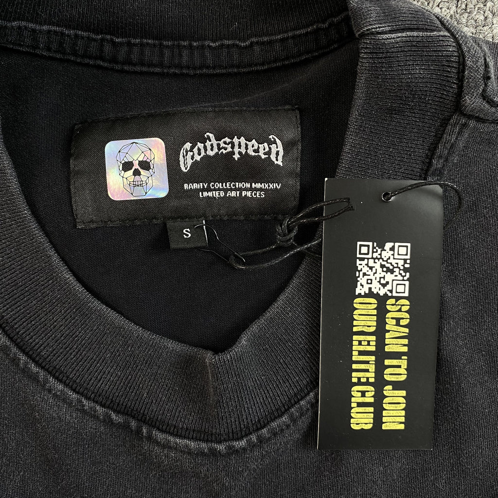 GODSPEED HOLLYWEIRD T-SHIRT WASHED BLACK - netstar®