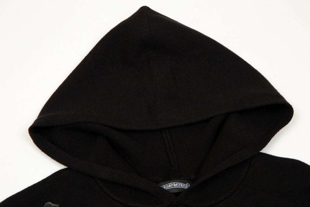 CHROME HEARTS BLACK CROSS PATCH HOODIE BLACK - netstar®