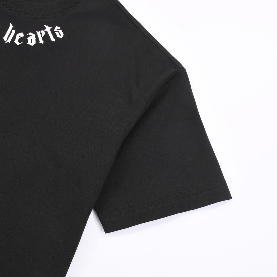 CHROME HEARTS LOGO COLLAR T-SHIRT BLACK - netstar®