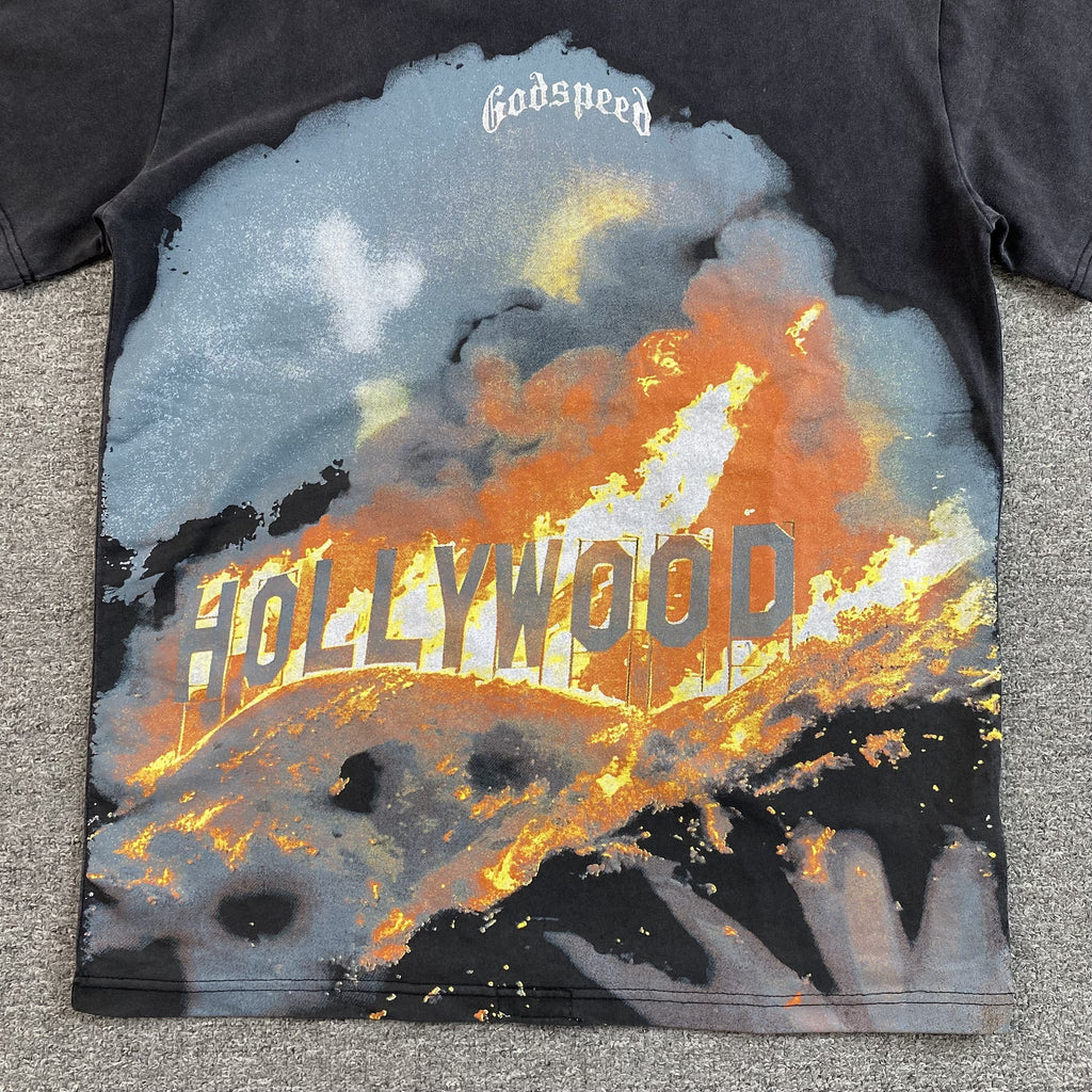 GODSPEED HOLLYWEIRD T-SHIRT WASHED BLACK - netstar®