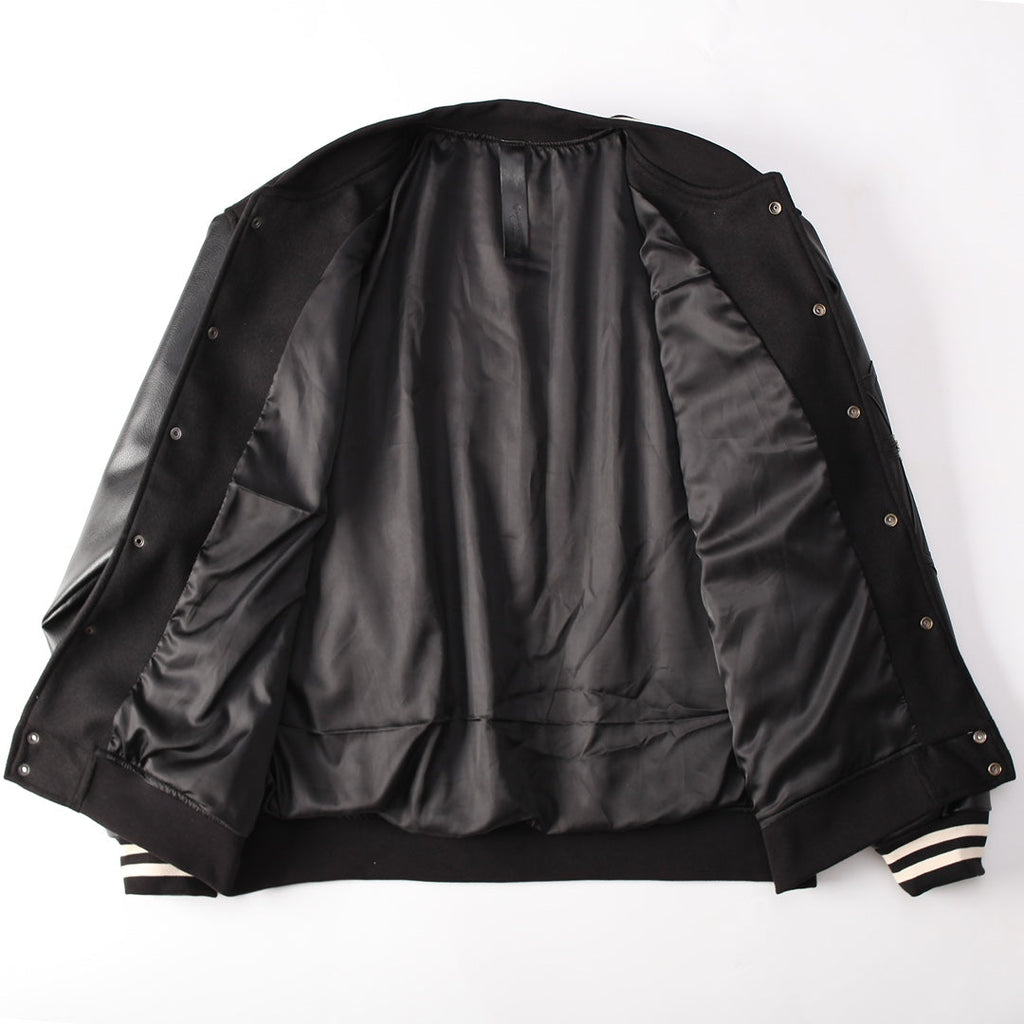 CHROME HEARTS HORSE SHOE LOGO VARSITY JACKET BLACK - netstar®