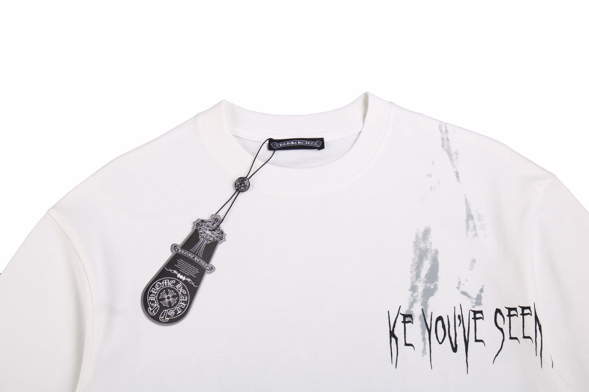 CHROME HEARTS "LOOKING LIKE A GHOST" T-SHIRT WHITE - netstar®