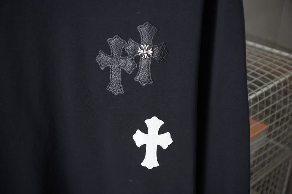 CHROME HEARTS CROSS PATCH SWEATSHIRT BLACK - netstar®