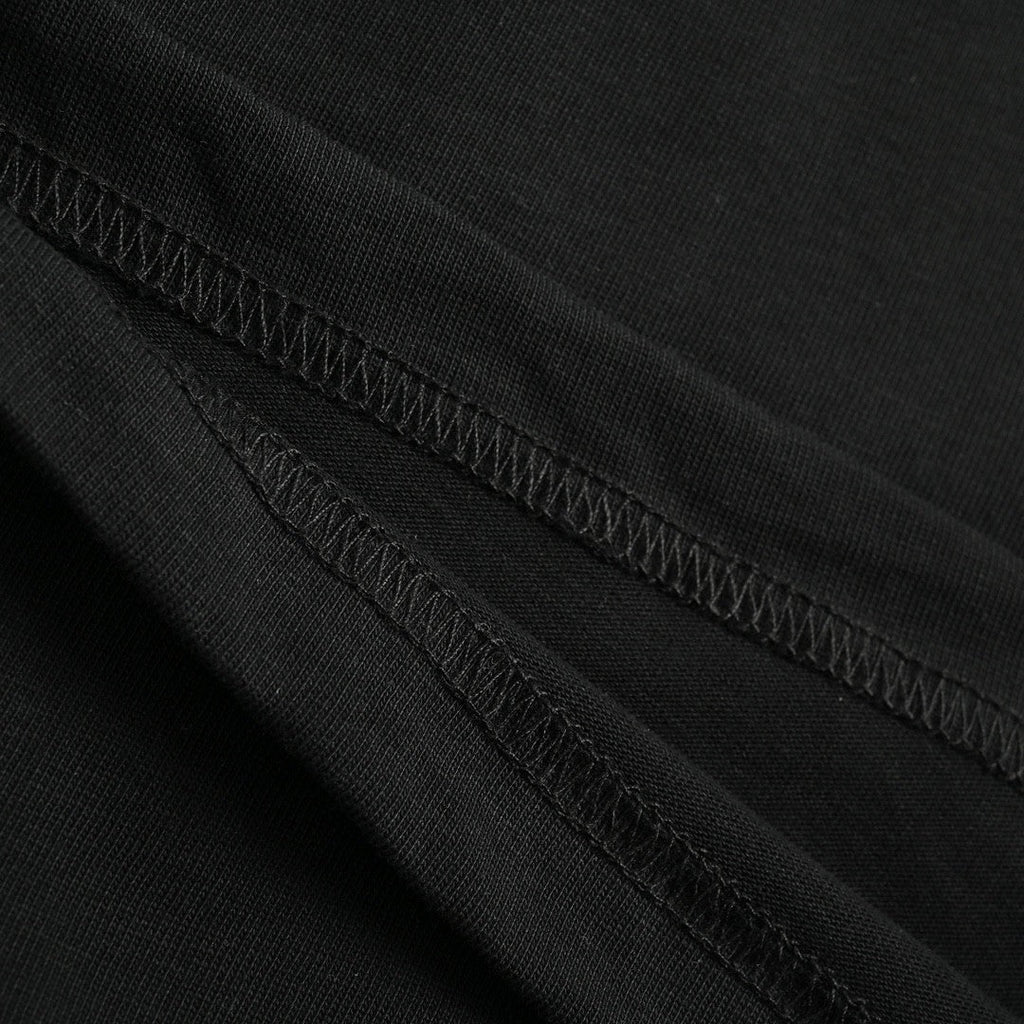 Burberry Logo Collar Detail Black T-Shirt