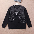 CHROME HEARTS RHINESTONE DESIGN SWEATSHIRT BLACK - netstar®