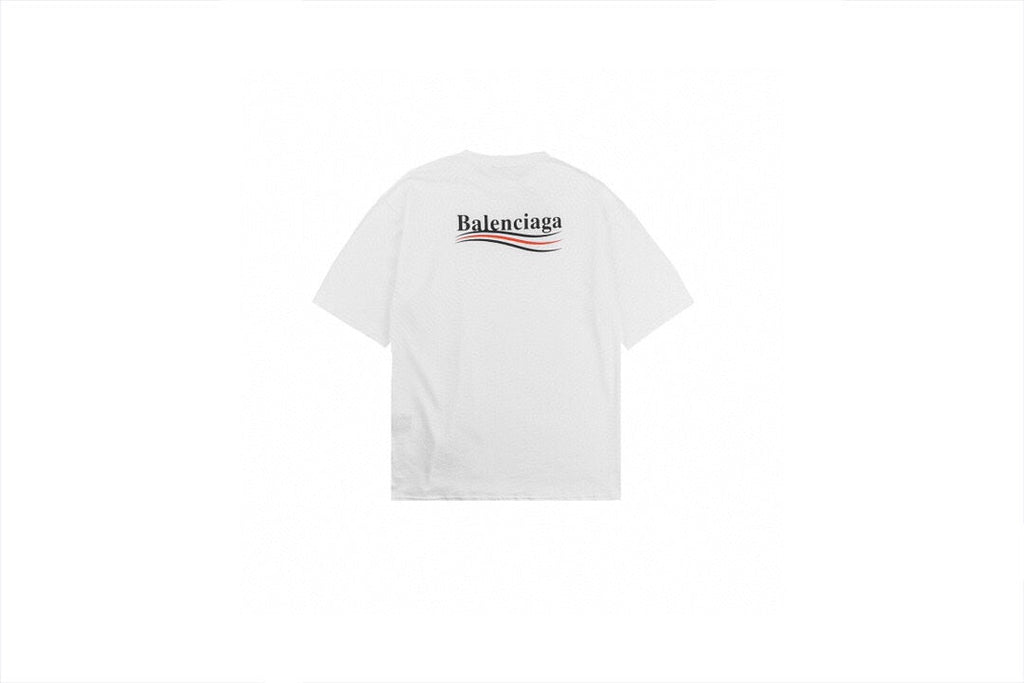 Balenciaga Wave Logo T-Shirt (White)