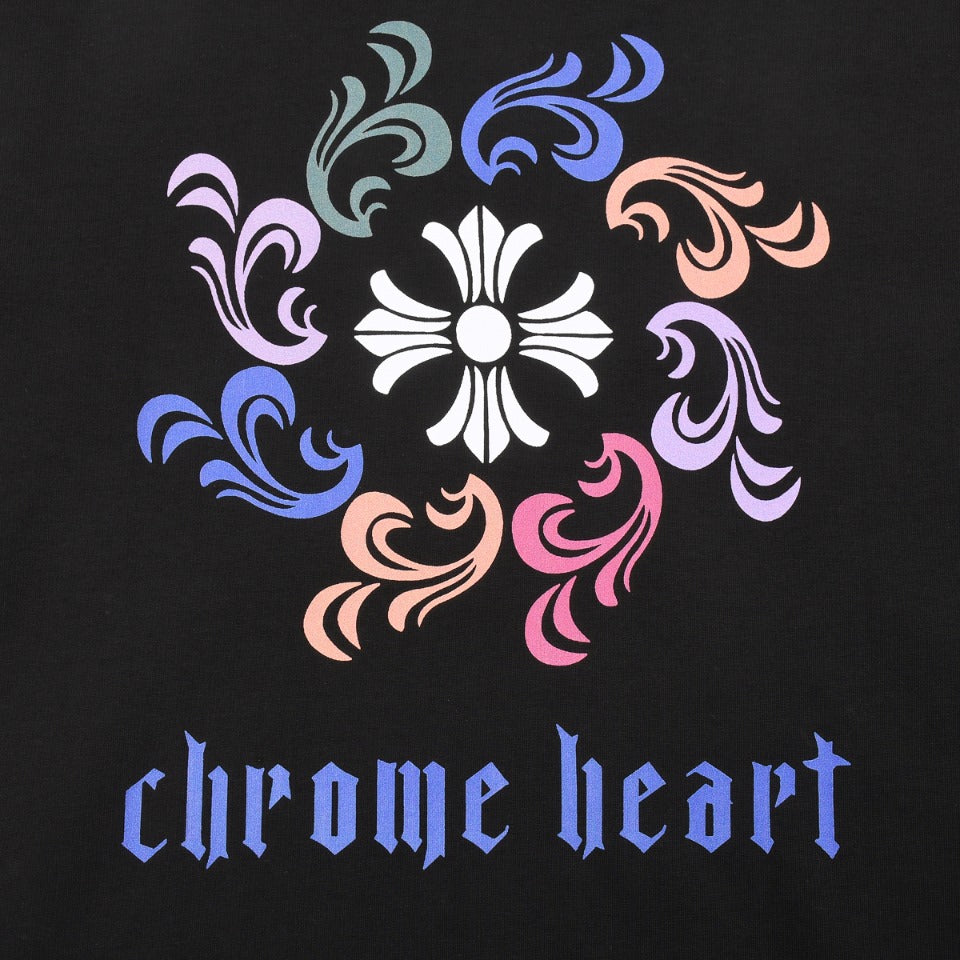 CHROME HEARTS LOGO COLLAR T-SHIRT BLACK - netstar®