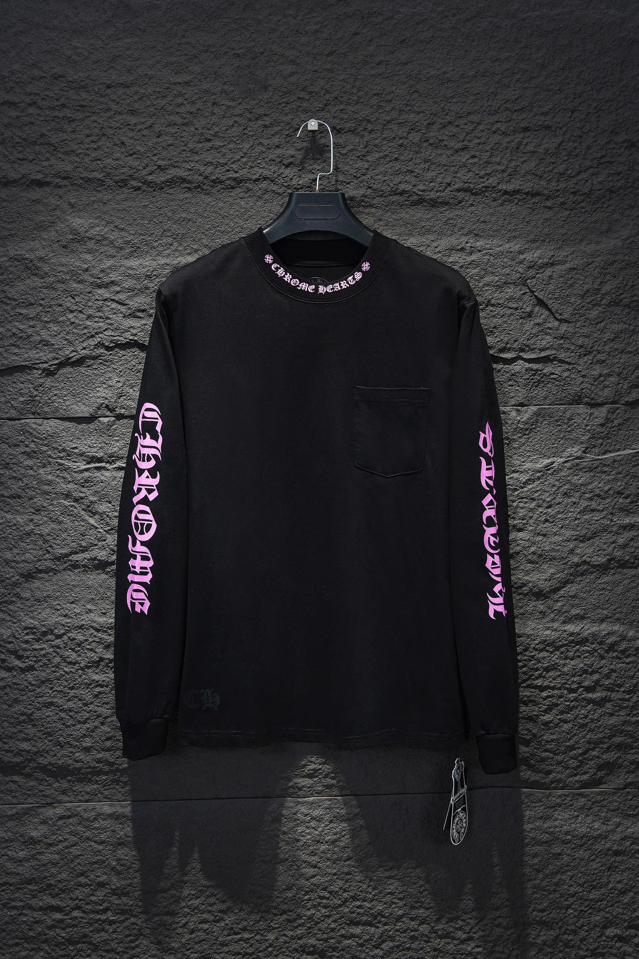 CHROME HEARTS PURPLE COLLAR LONGSLEEVE BLACK - netstar®