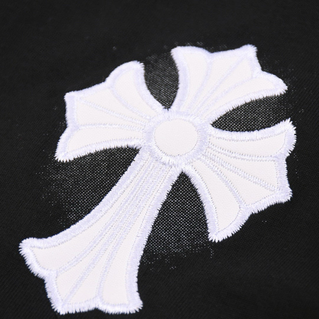 CHROME HEARTS WHITE CROSS T-SHIRT BLACK - netstar®