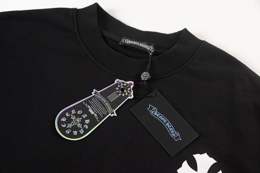 CHROME HEARTS COLORED CROSS HORSE SHOE LOGO SWEATSHIRT BLACK - netstar®