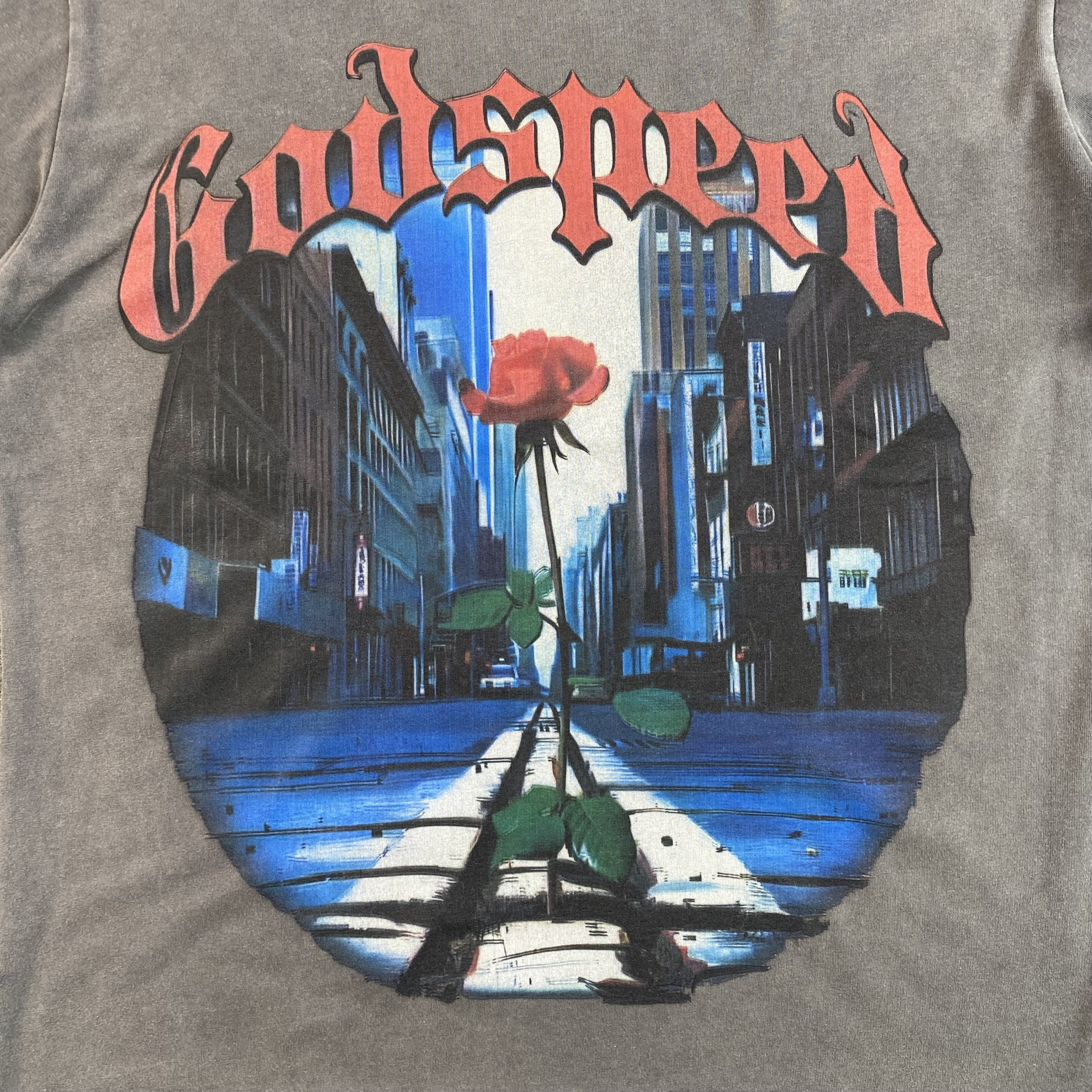 GODSPEED E PLURIBUS UNUM T-SHIRT WASHED GREY - netstar®