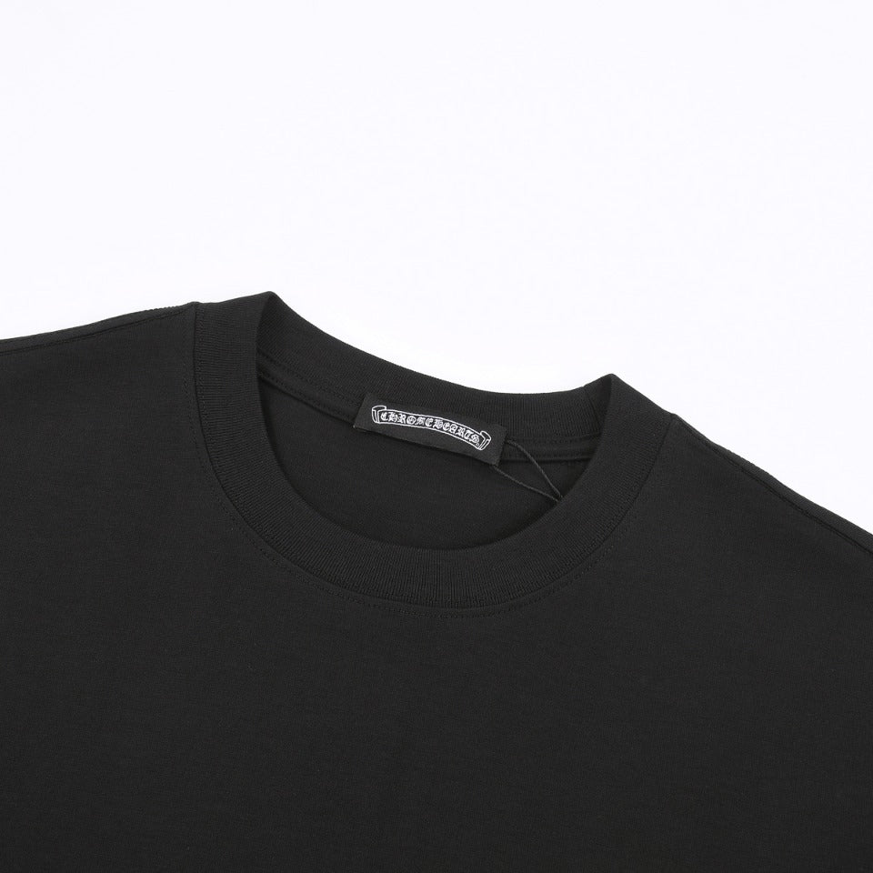 CHROME HEARTS MULTICOLOR HORSE SHOE LOGO T-SHIRT BLACK - netstar®