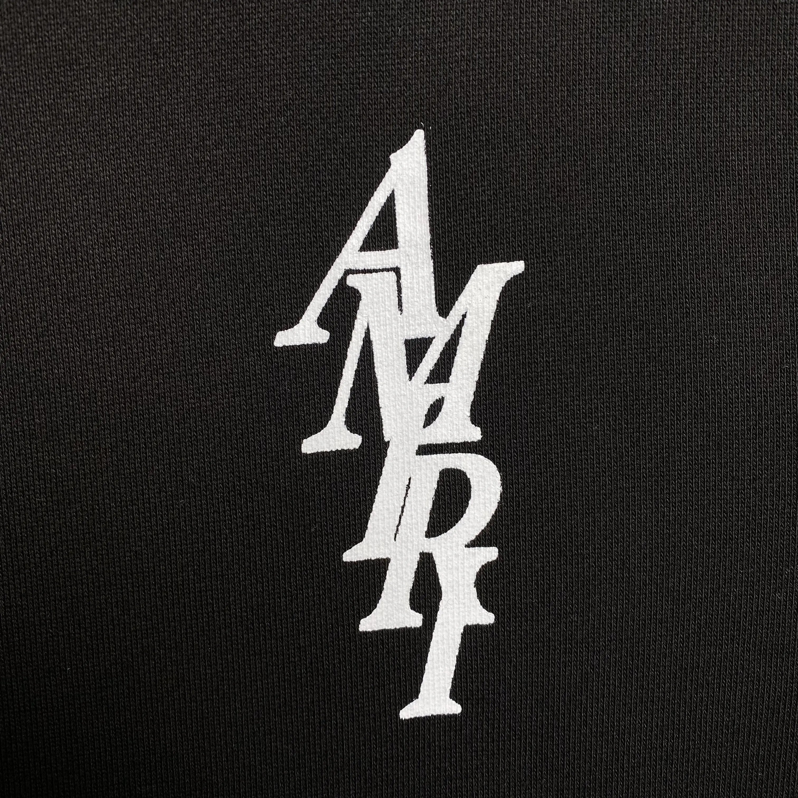 AMIRI LETTER LOGO HOODIE BLACK - netstar®