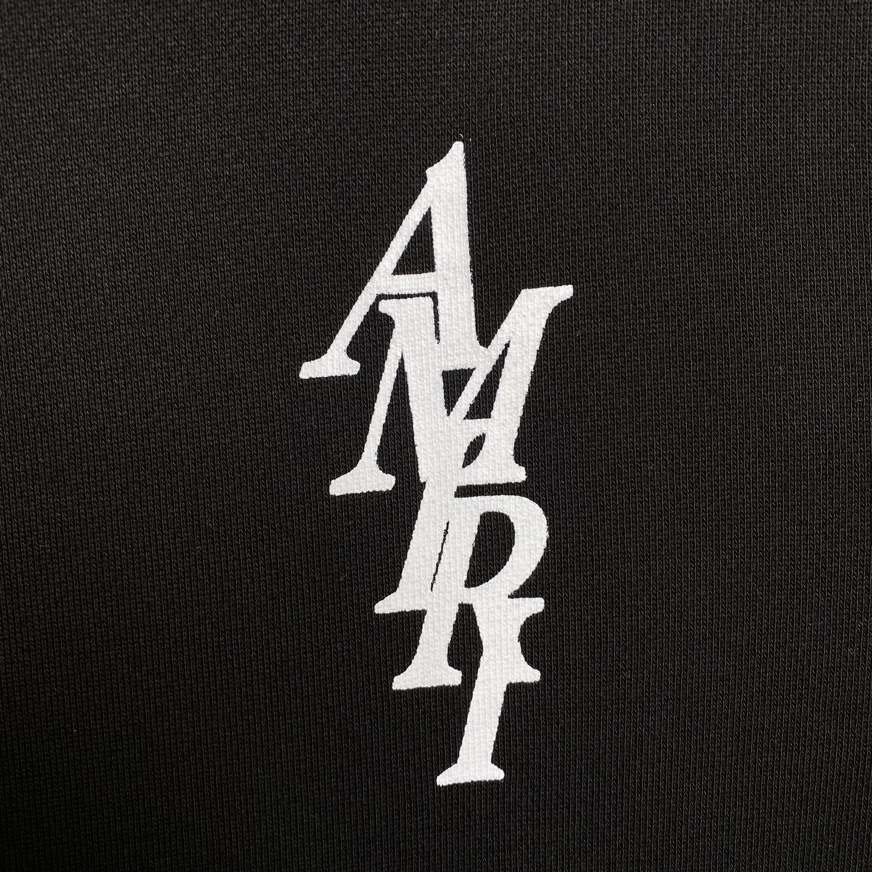 AMIRI LETTER LOGO HOODIE BLACK - netstar®