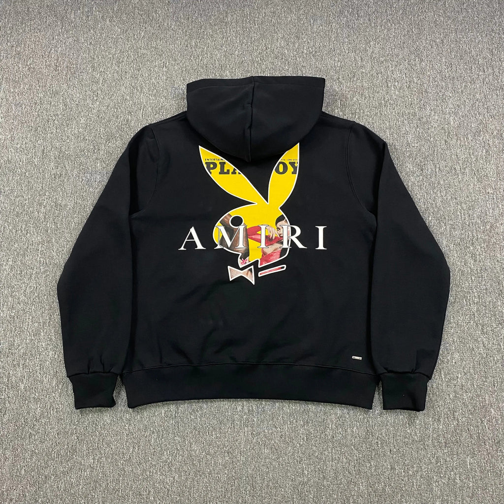AMIRI PLAYBOY LOGO HOODIE BLACK YELLOW - netstar®