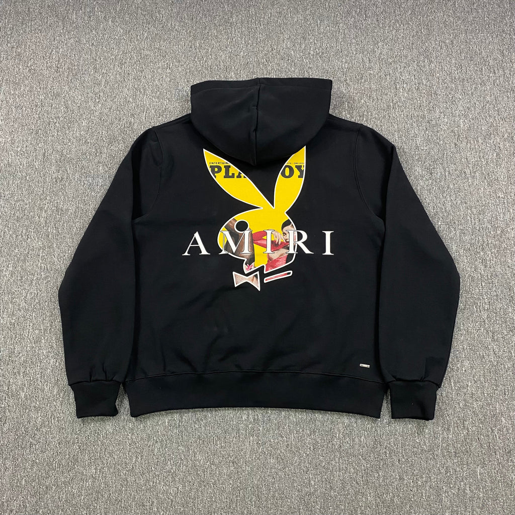 AMIRI PLAYBOY LOGO HOODIE BLACK YELLOW - netstar®
