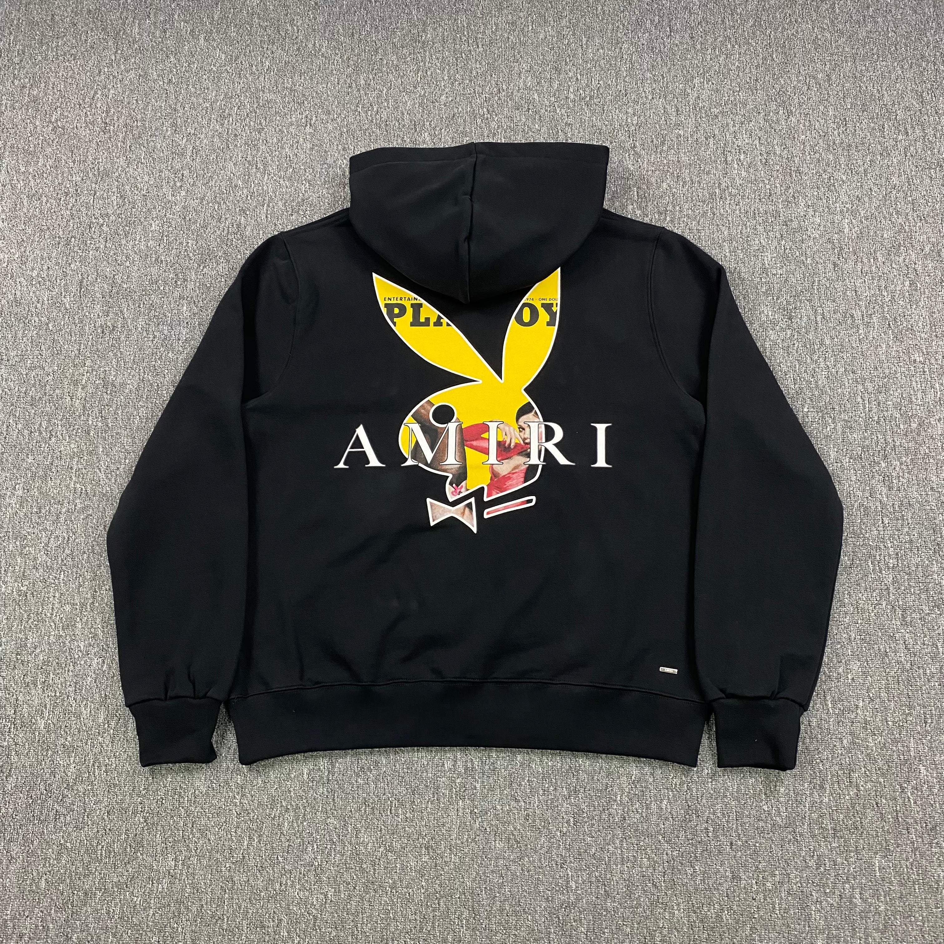 AMIRI PLAYBOY LOGO HOODIE BLACK YELLOW - netstar®