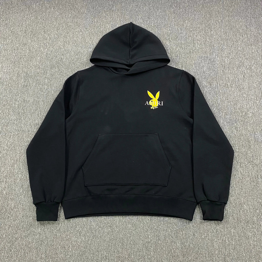AMIRI PLAYBOY LOGO HOODIE BLACK YELLOW - netstar®