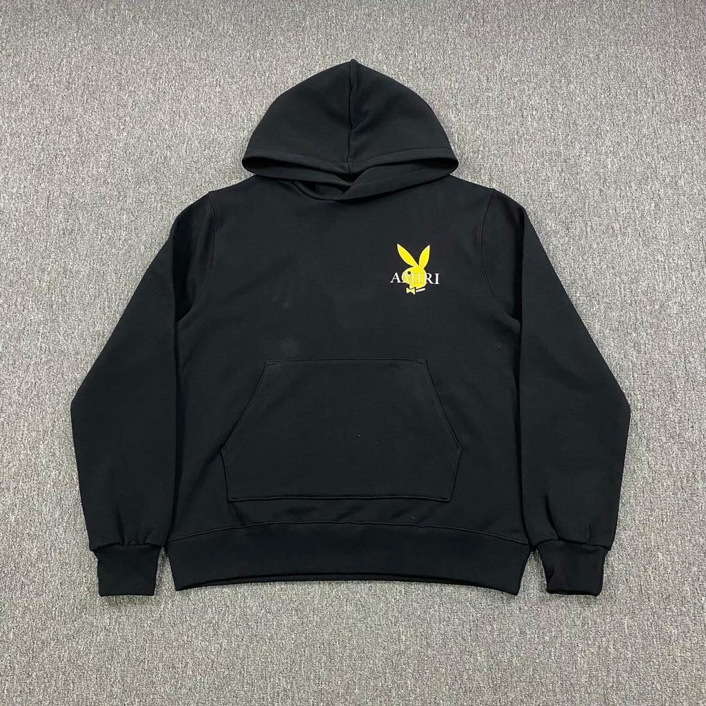 AMIRI PLAYBOY LOGO HOODIE BLACK YELLOW - netstar®
