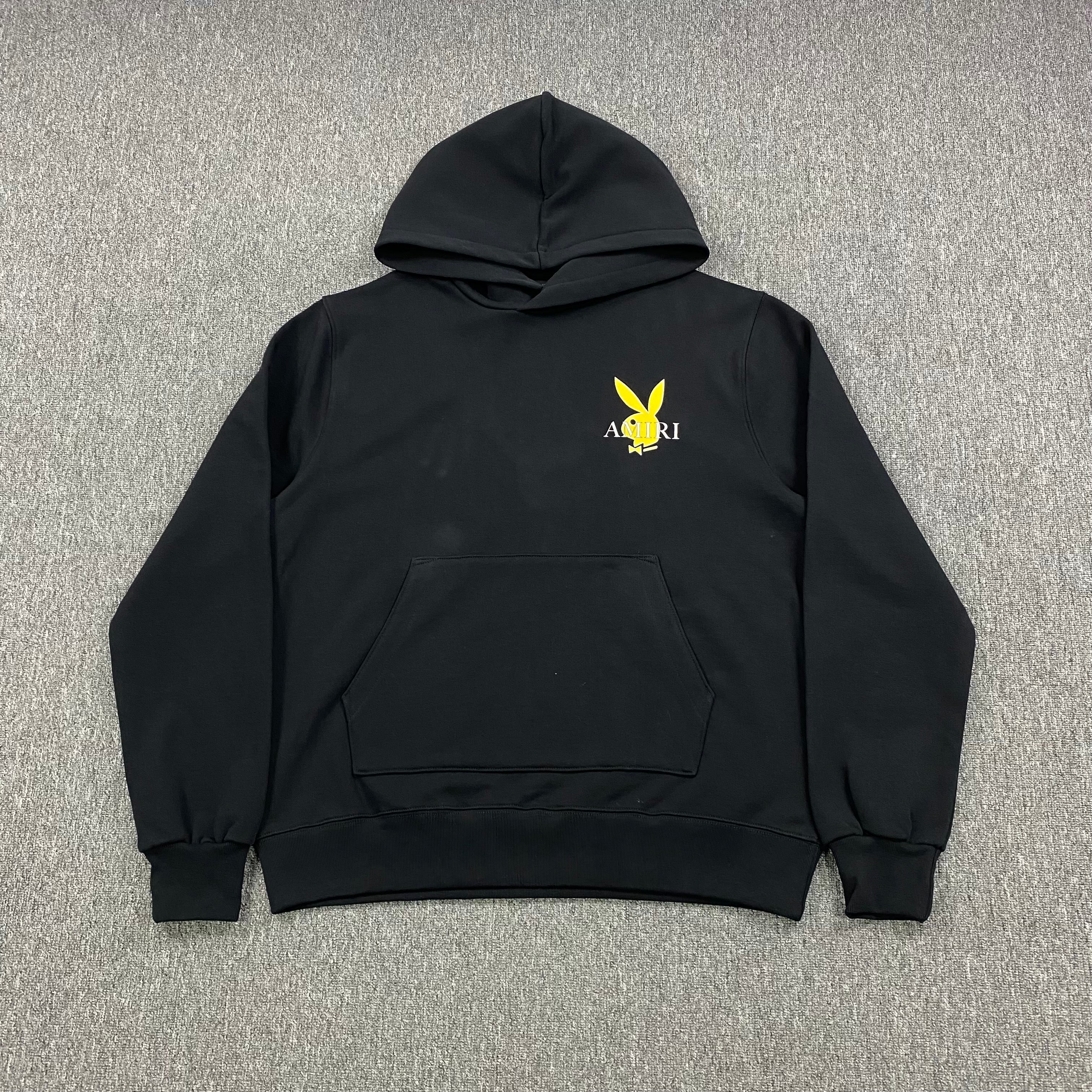 AMIRI PLAYBOY LOGO HOODIE BLACK YELLOW - netstar®