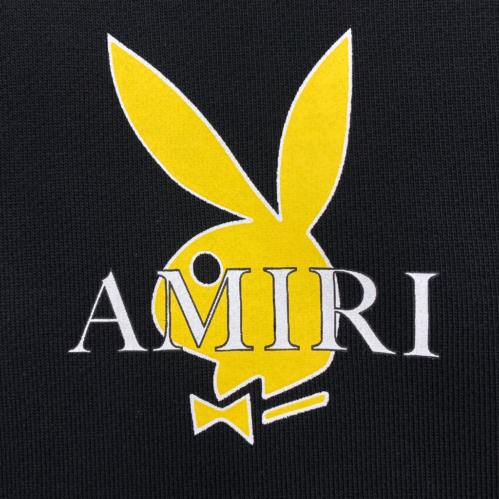 AMIRI PLAYBOY LOGO HOODIE BLACK YELLOW - netstar®