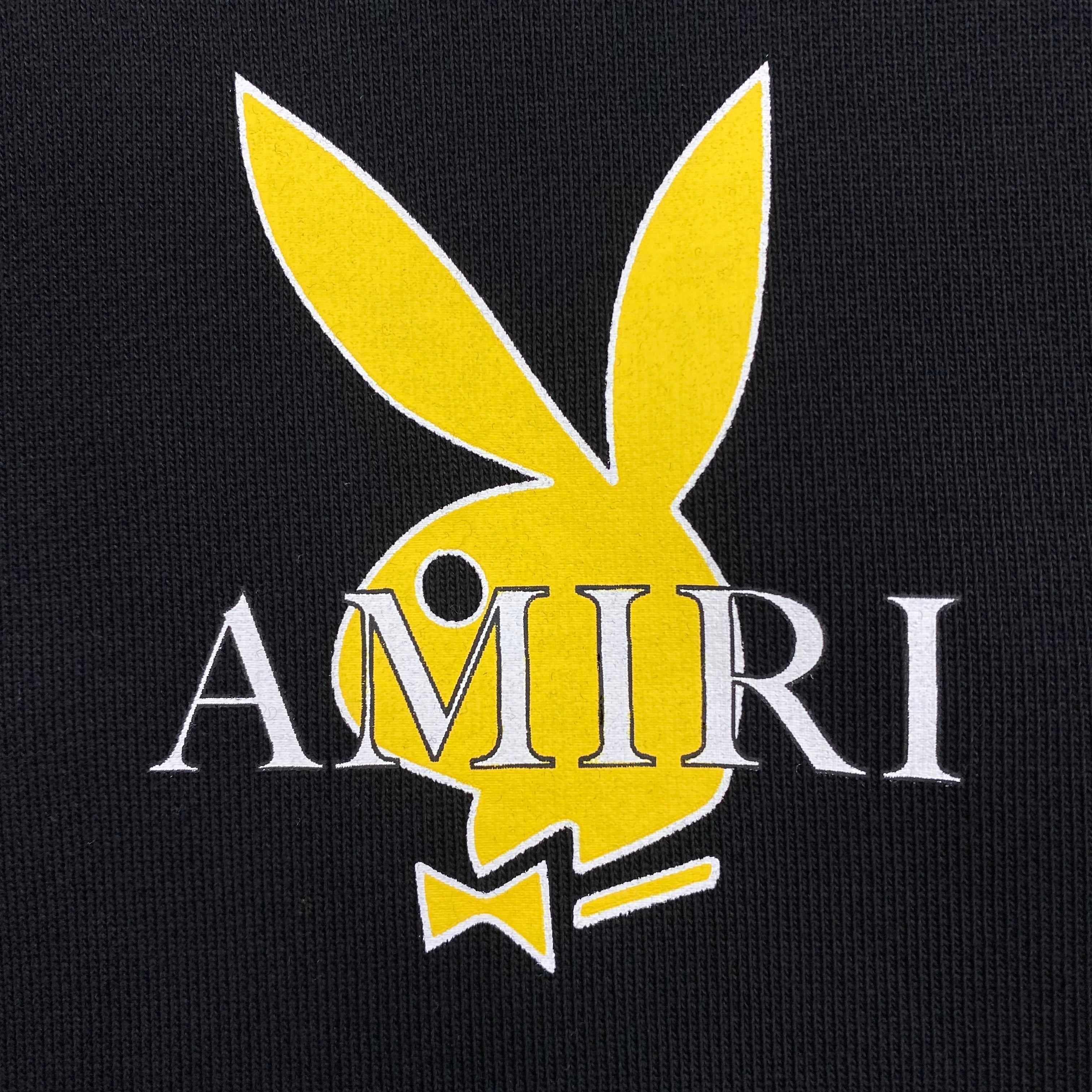 AMIRI PLAYBOY LOGO HOODIE BLACK YELLOW - netstar®