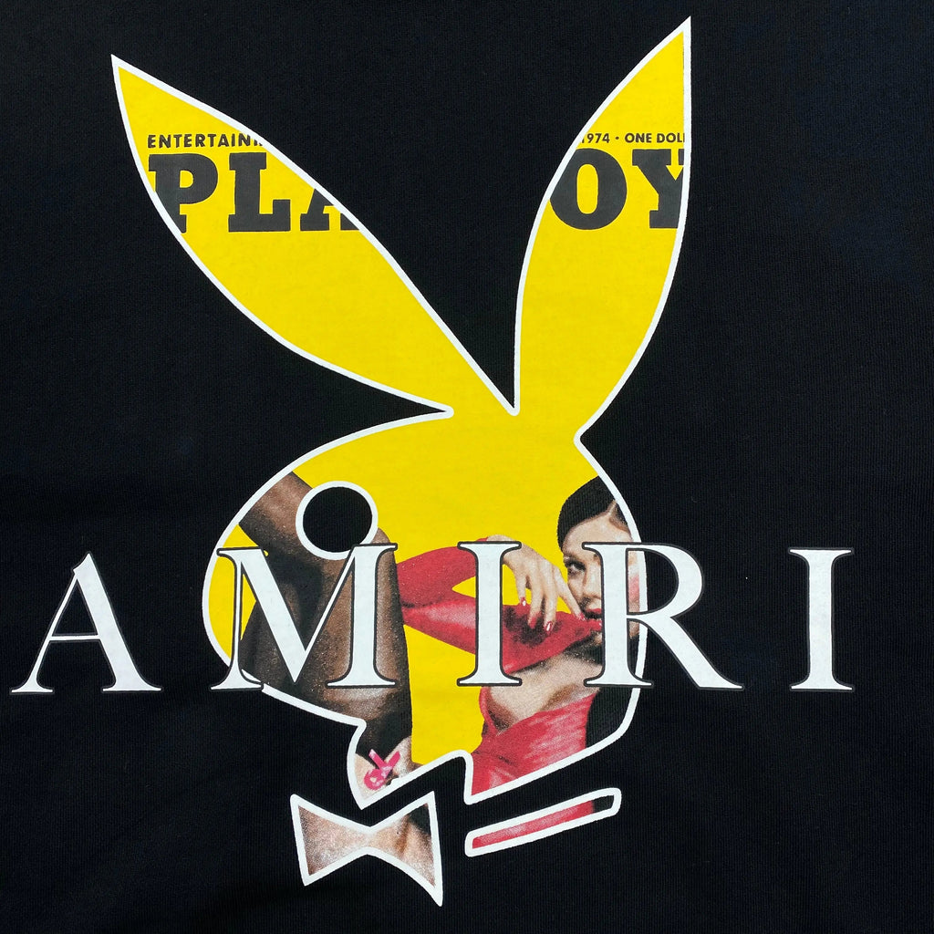 AMIRI PLAYBOY LOGO HOODIE BLACK YELLOW - netstar®