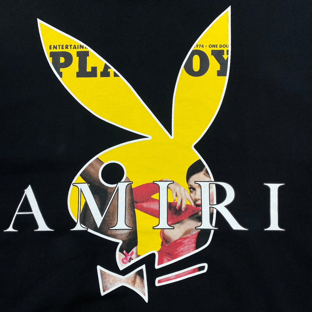 AMIRI PLAYBOY LOGO HOODIE BLACK YELLOW - netstar®