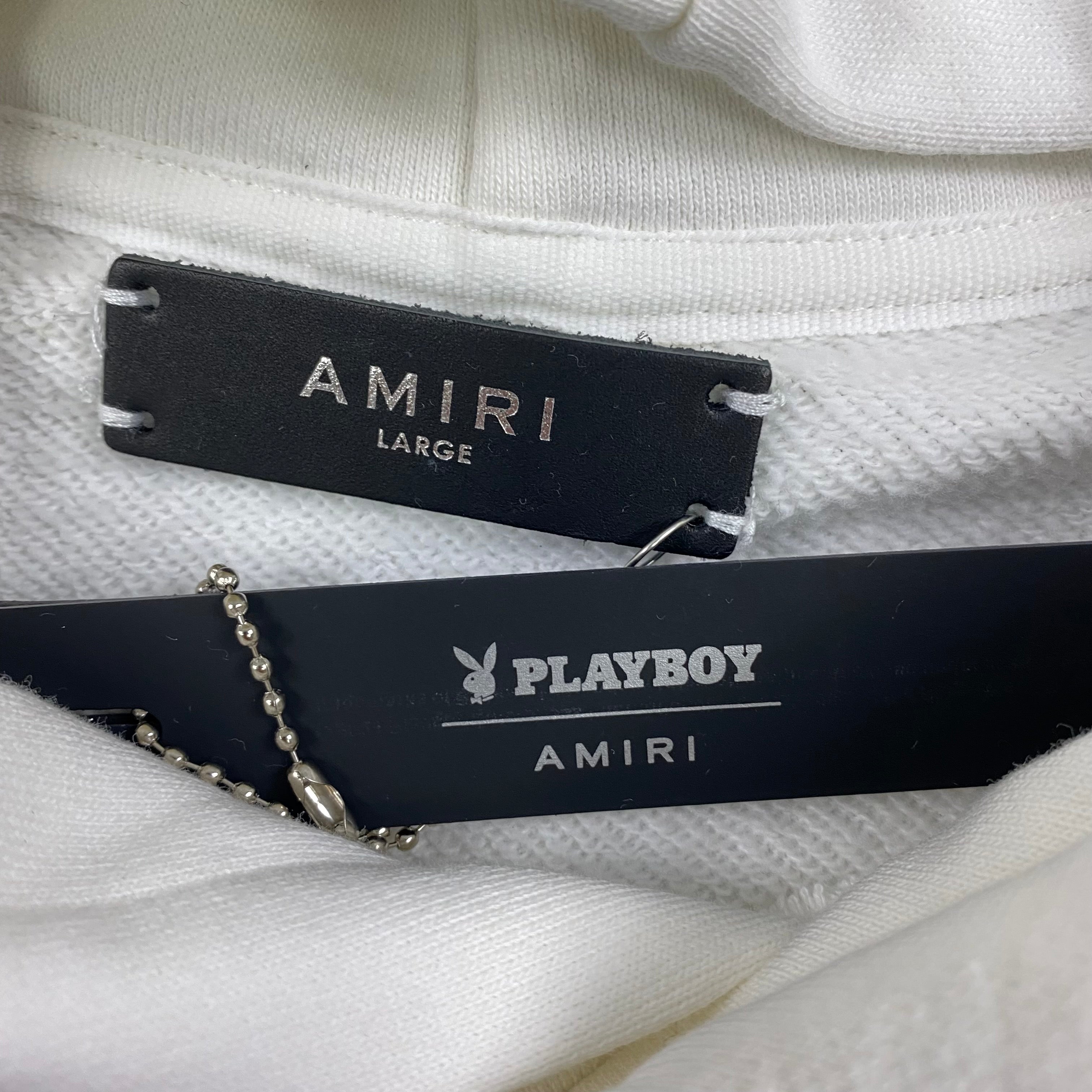 AMIRI PLAYBOY LOGO HOODIE WHITE GREEN - netstar®