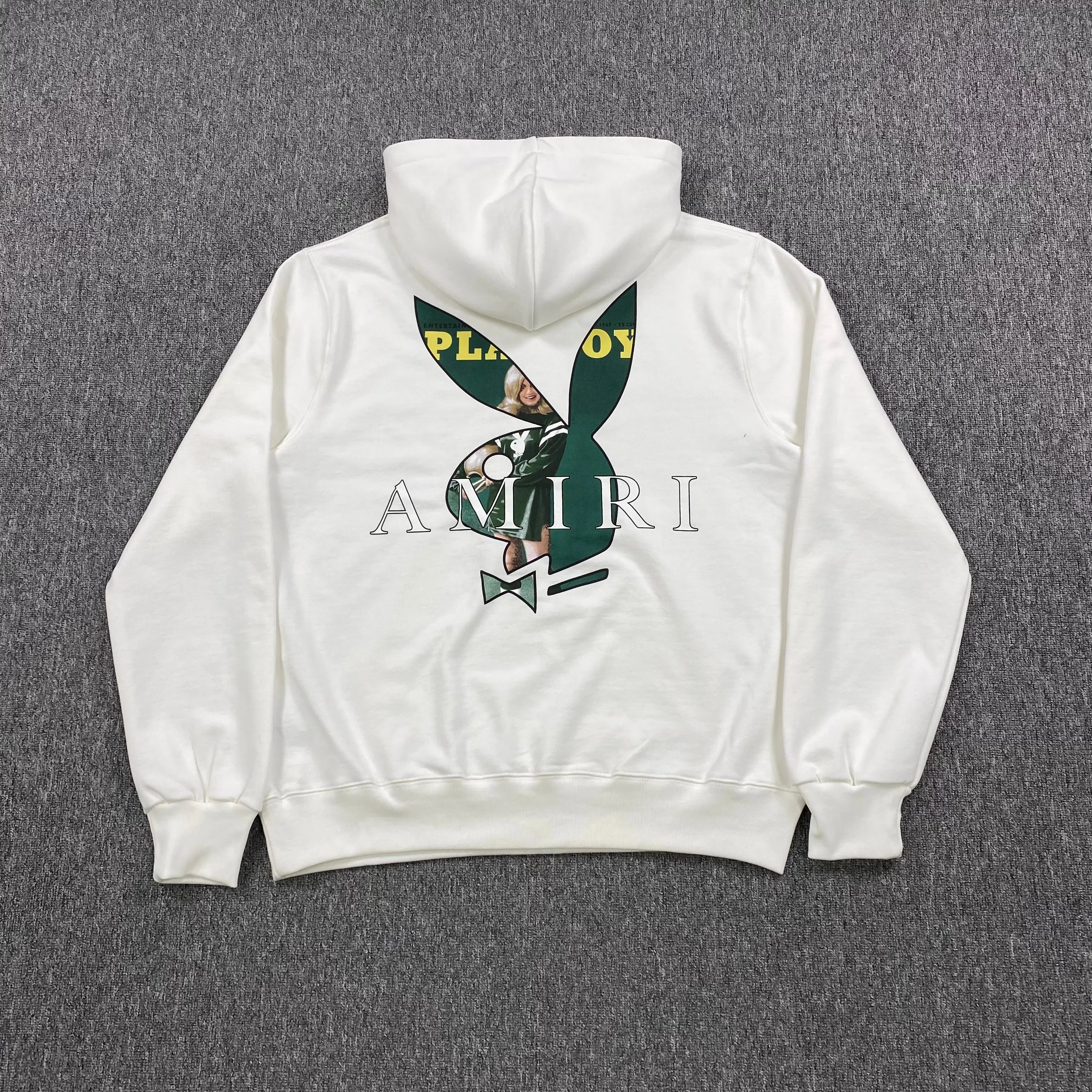 AMIRI PLAYBOY LOGO HOODIE WHITE GREEN - netstar®