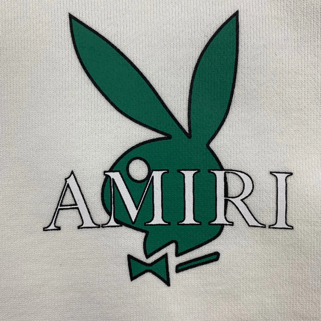 AMIRI PLAYBOY LOGO HOODIE WHITE GREEN - netstar®