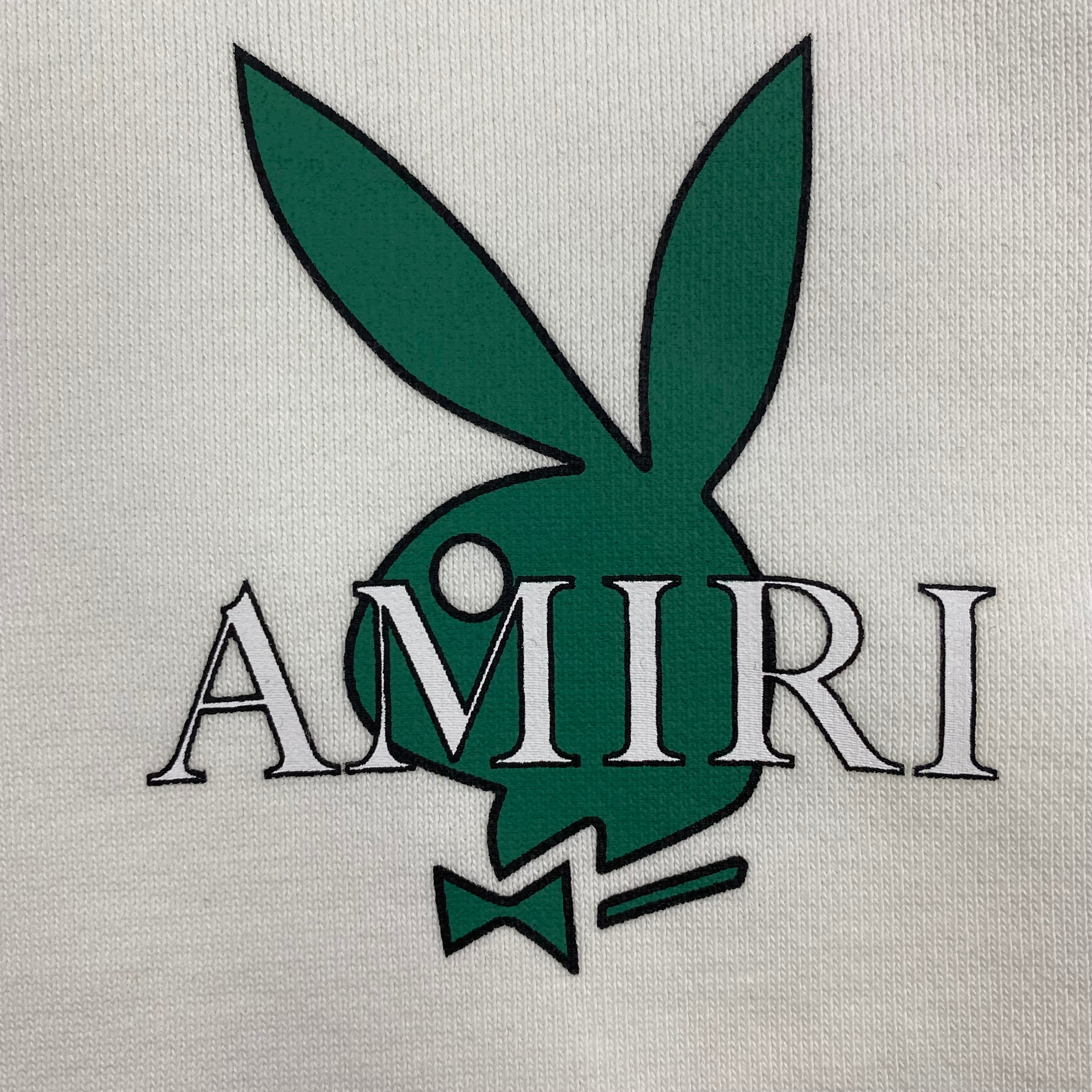 AMIRI PLAYBOY LOGO HOODIE WHITE GREEN - netstar®