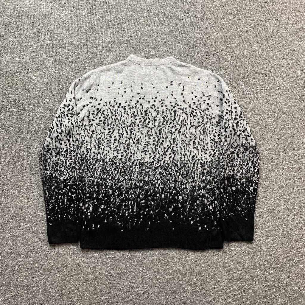 AMIRI STAGGERED GRADIANT CREWNECK GREY - netstar®