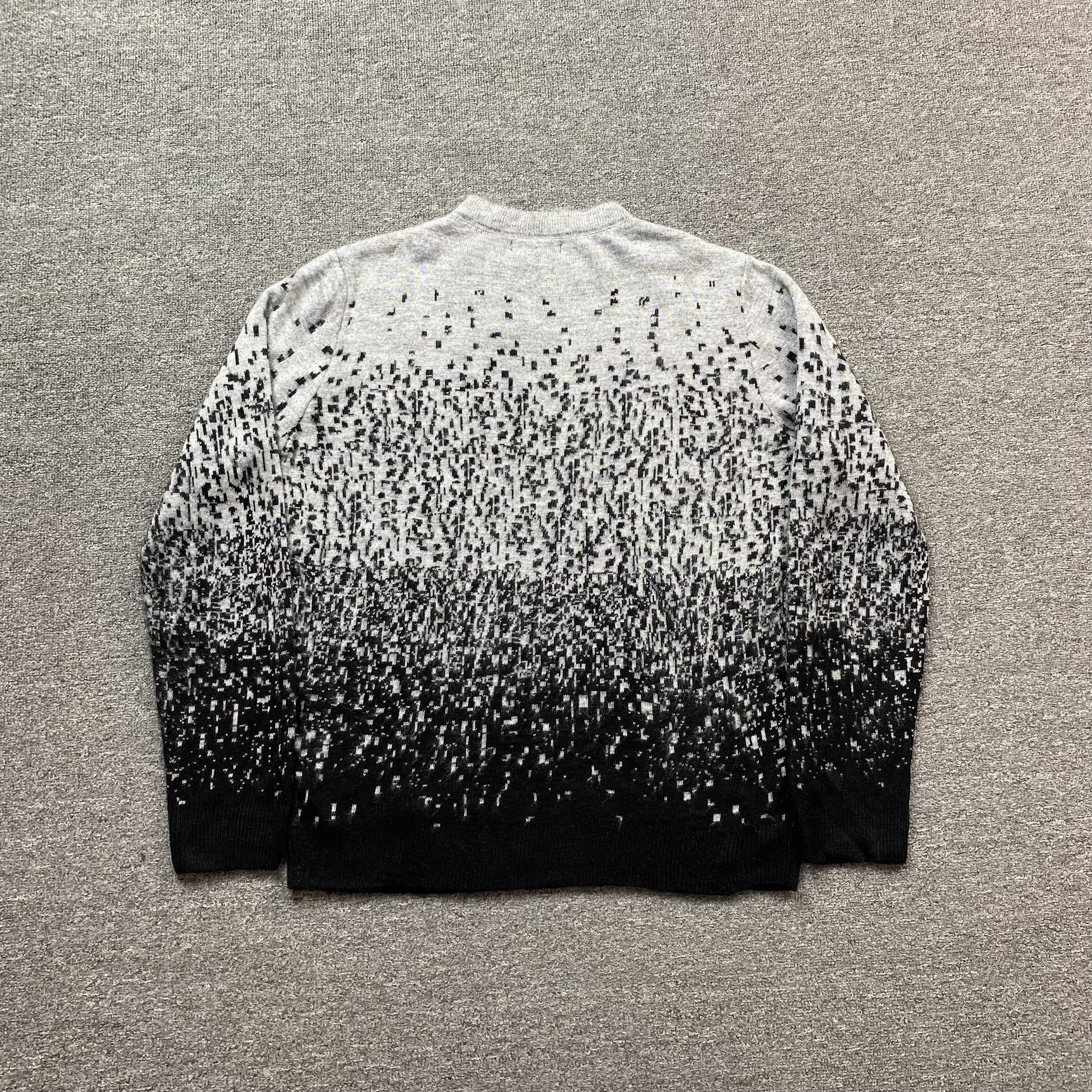 AMIRI STAGGERED GRADIANT CREWNECK GREY - netstar®