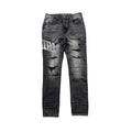 AMIRI VARSITY LOGO REPAIR JEANS - netstar®