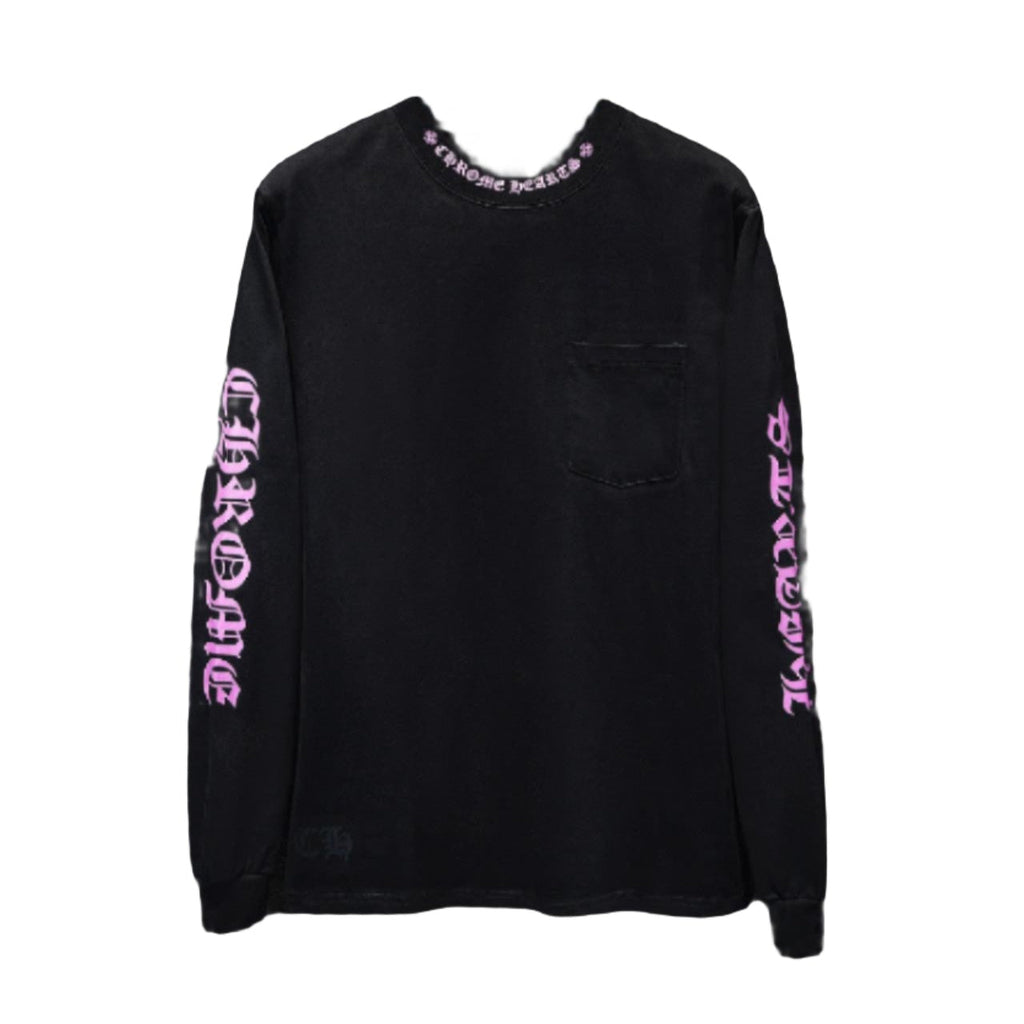 CHROME HEARTS PURPLE COLLAR LONGSLEEVE BLACK - netstar®